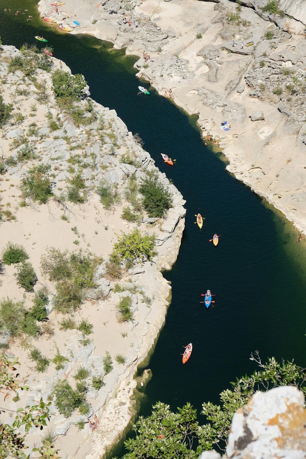 Canoeing in the Ardèche Canoeing in the Ardèche