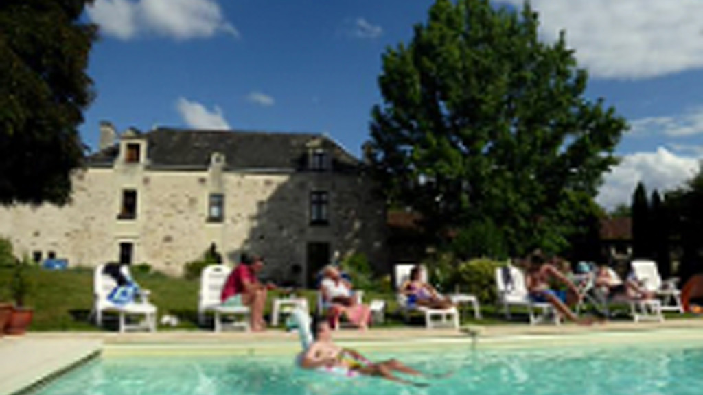 Lazing around the private pool at Manoir Coteaux Lazing around the private pool at Manoir Coteaux
