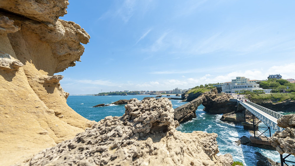 Rocher de la Vierge in Biarritz Rocher de la Vierge in Biarritz