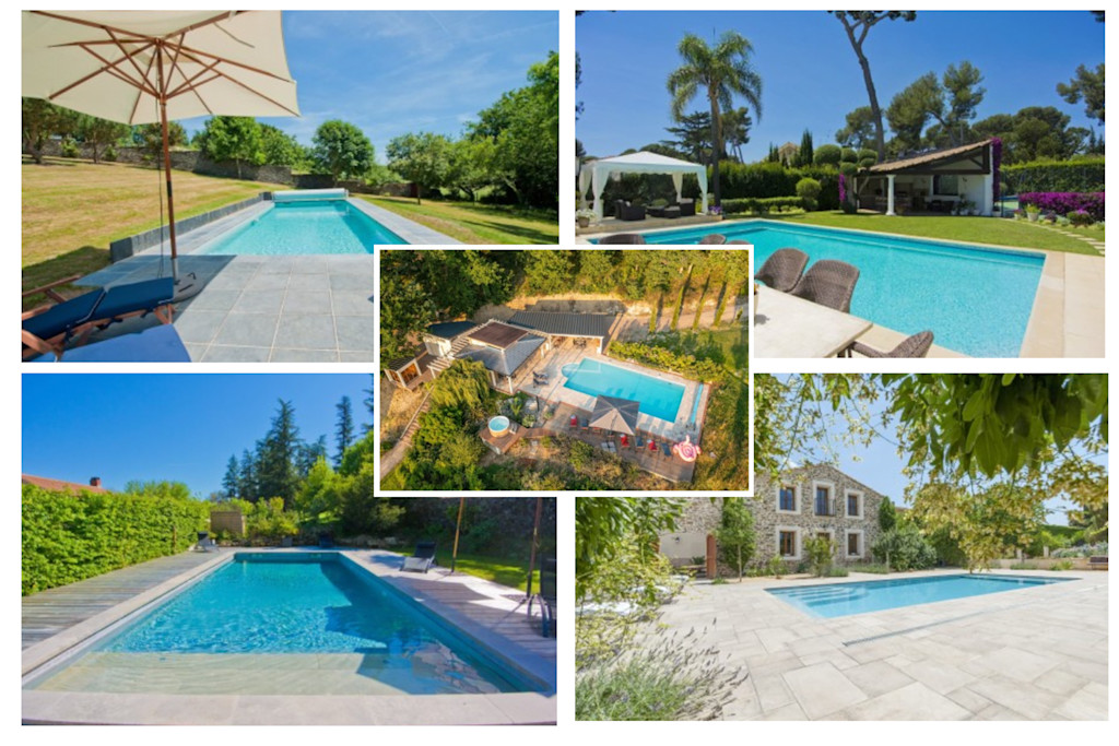 Holiday homes with heated pools in France Holiday homes with heated pools in France