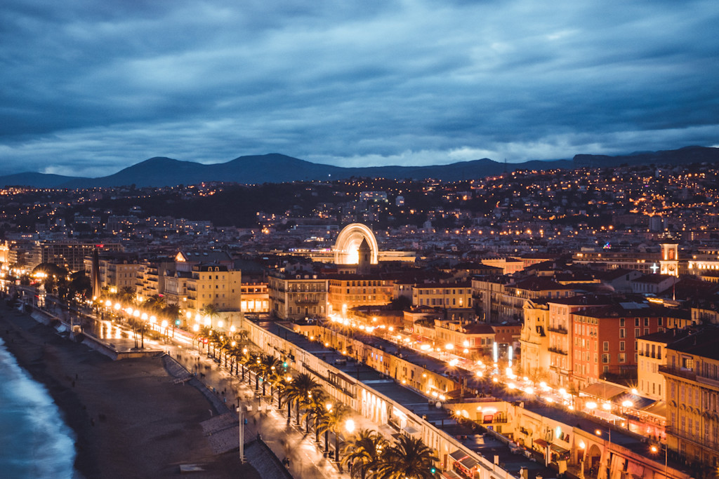 Promenade des Anglais on the Côte d'Azur Promenade des Anglais on the Côte d'Azur