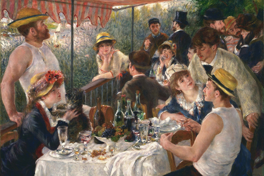 Pierre Auguste Renoir - Luncheon of the Boating Party Pierre Auguste Renoir - Luncheon of the Boating Party