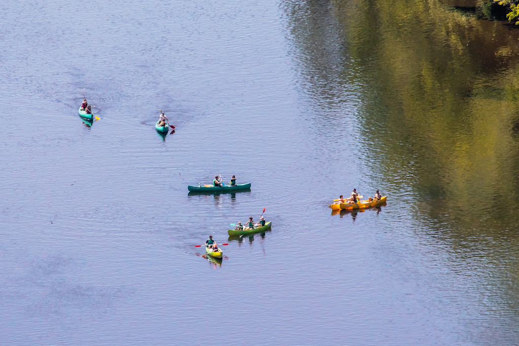 Canoeing on the Dordogne River Canoeing on the Dordogne River