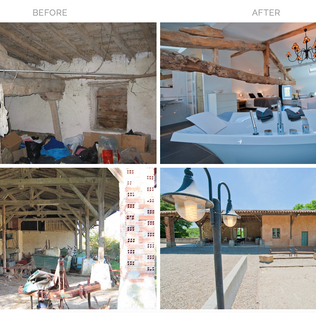 Domaine de Nérige - Before and after Domaine de Nérige - Before and after