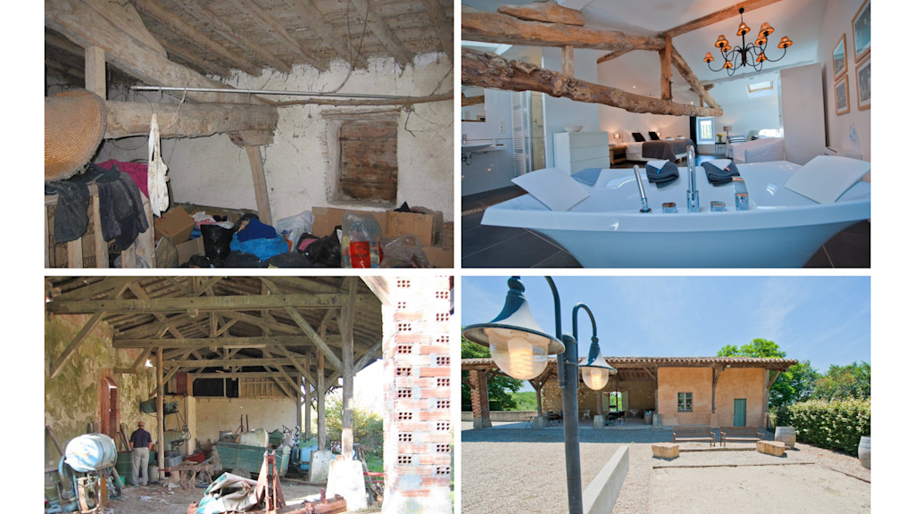 Domaine de Nérige - Before and after Domaine de Nérige - Before and after