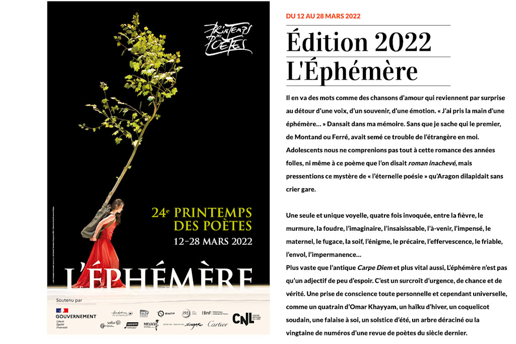 Printemps des poètes Printemps des poètes