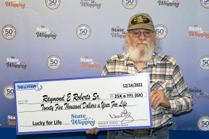 Raymond Roberts Sr. Lucky for Life 6X winner 12-14-2022 drawing