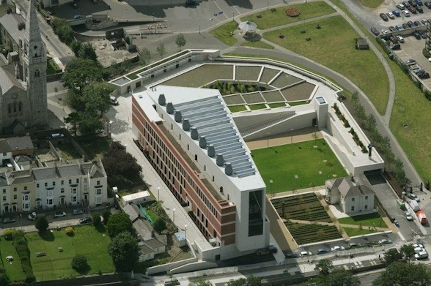 DLR LexIcon, Dún Laoghaire Aerial View