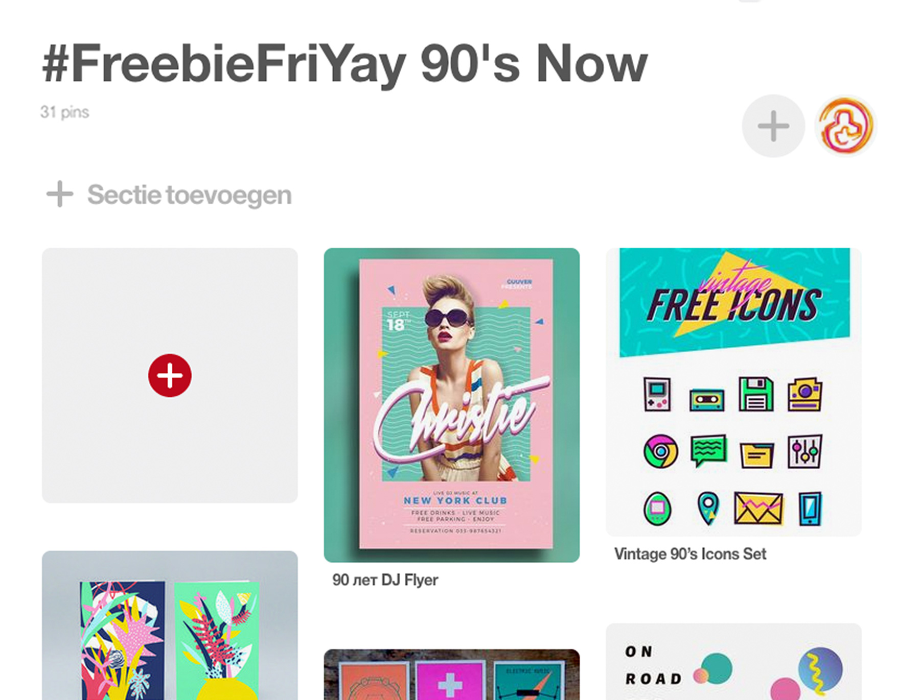 FreebieFriyay #8 - 90's op Pinterest