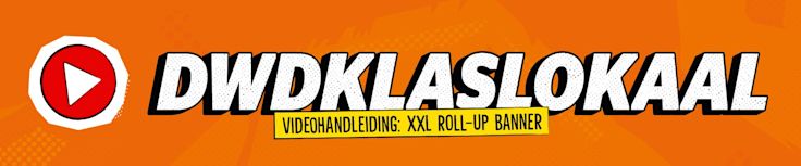 VIDEOHANDLEIDING: XXL roll-up banner