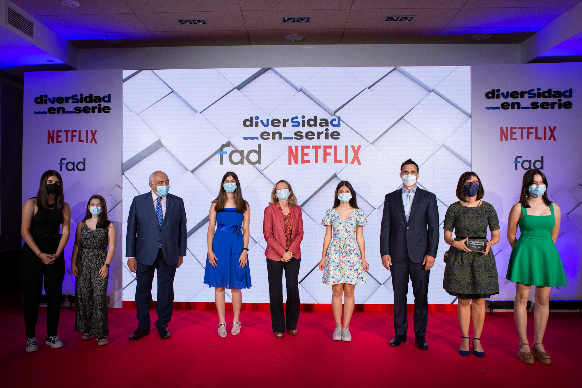 Representantes del Colegio San Patricio el Soto, ganadoras de Diversidad en Serie: Historias que merecen ser contadas