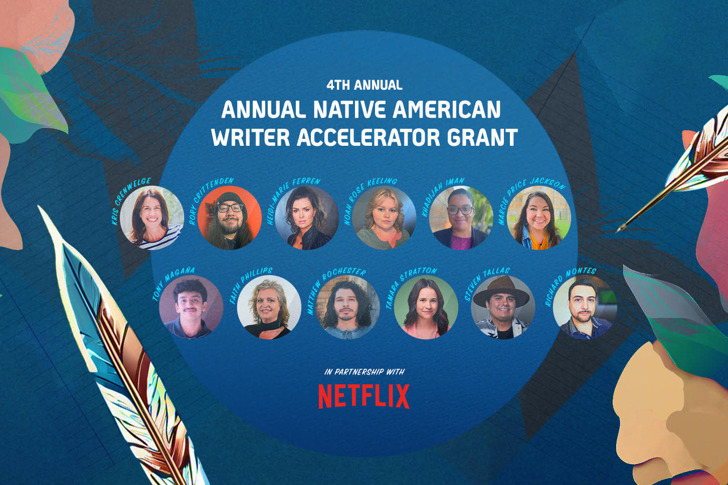 4th Annual Native American Writer Accelerator Grant Recipients