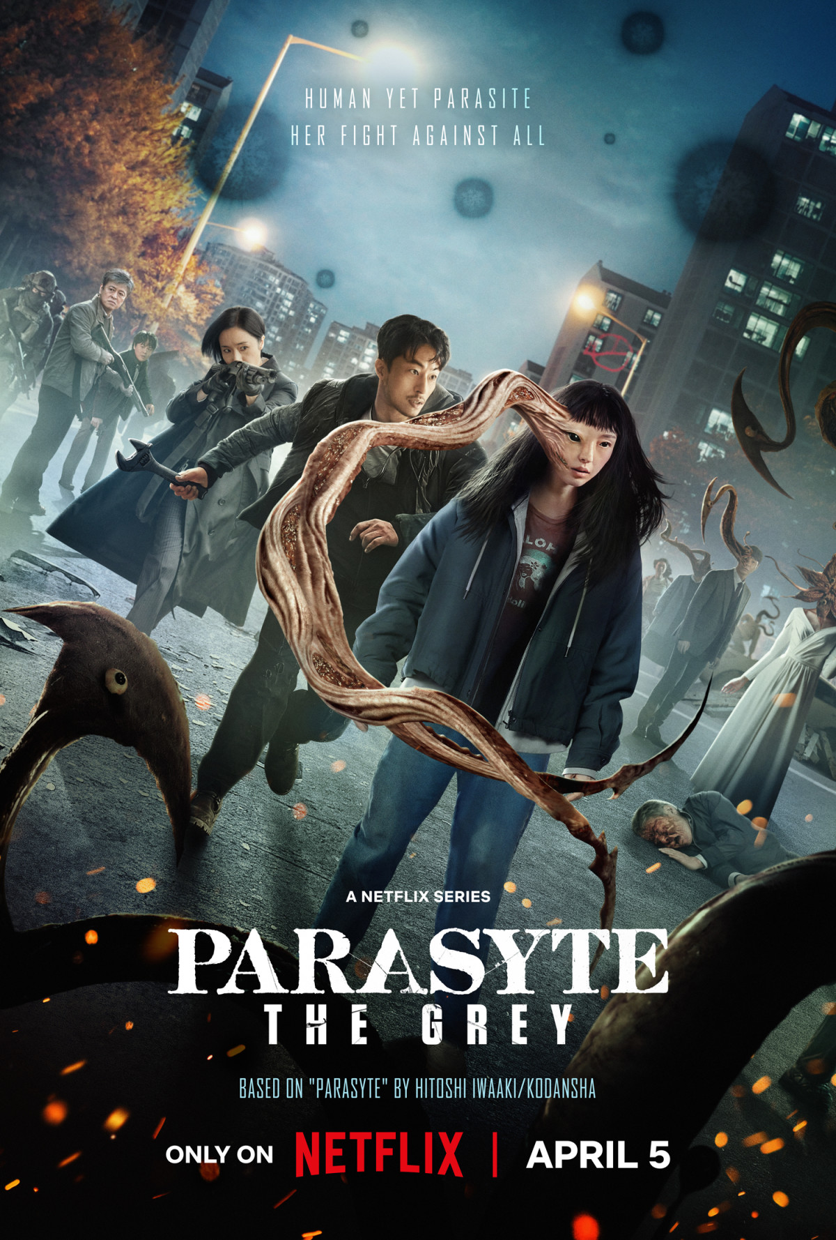 Download Parasyte: The Grey – Netflix Original (2024-Series) Season 1 MULTi Audio {Hindi-English-Korean} 480p | 720p | 1080p | 2160p 4K WEB-DL