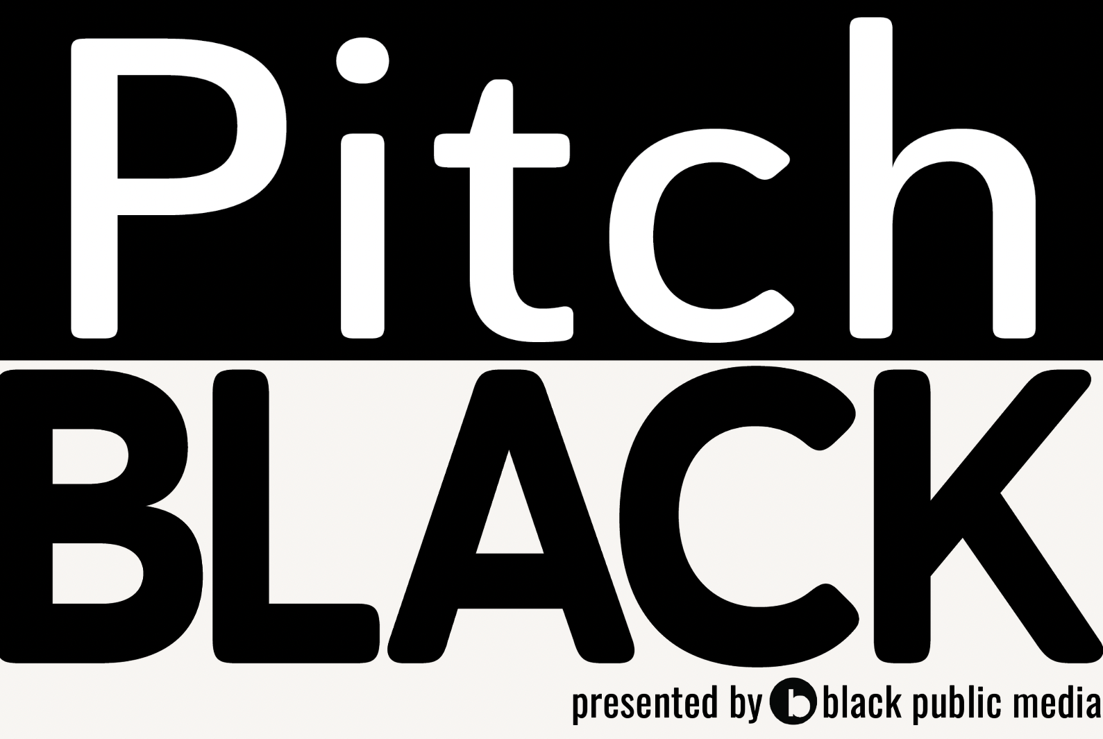 PitchBLACK presented Black Public Media logo
