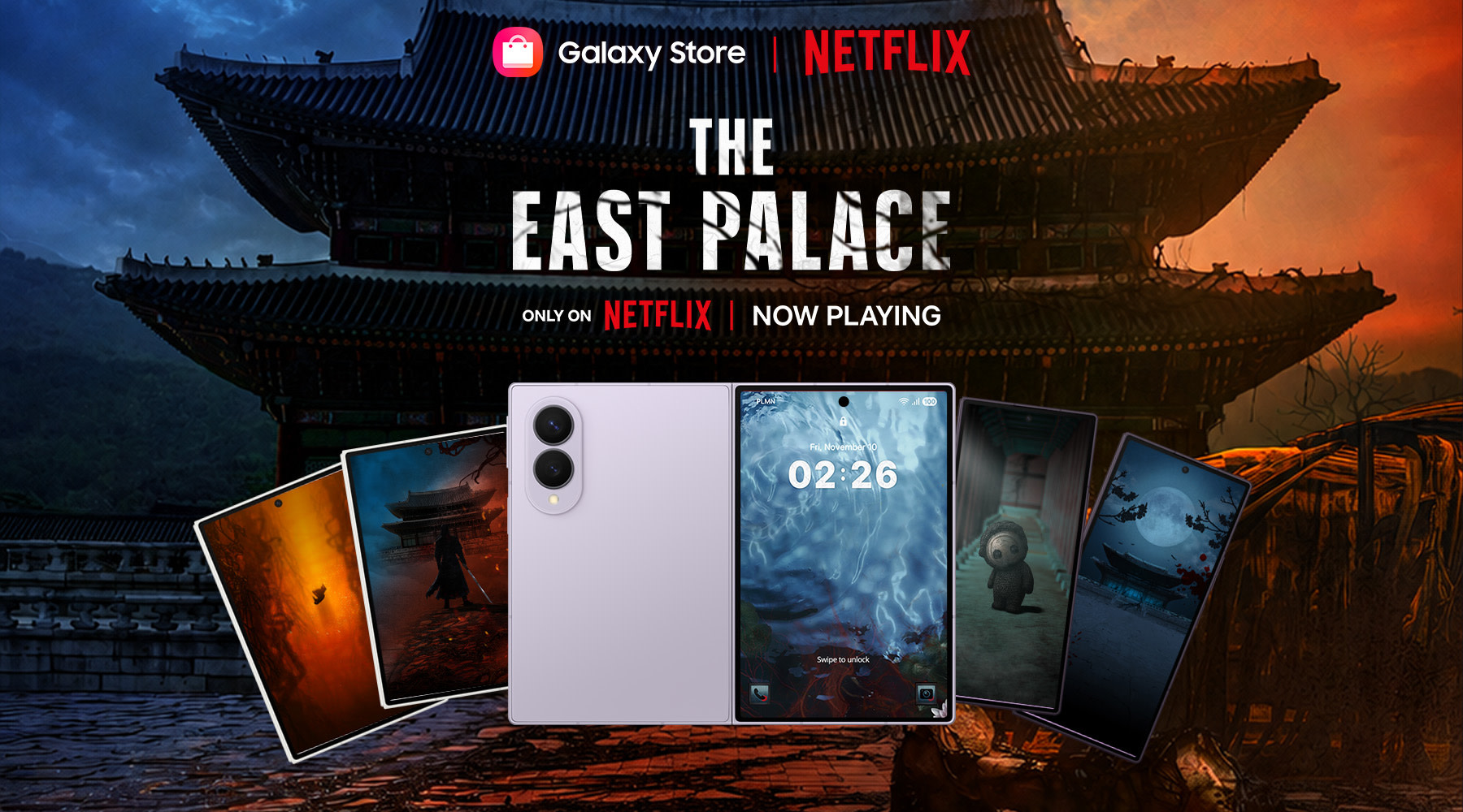 Netflix and Samsung The East Palace Themes