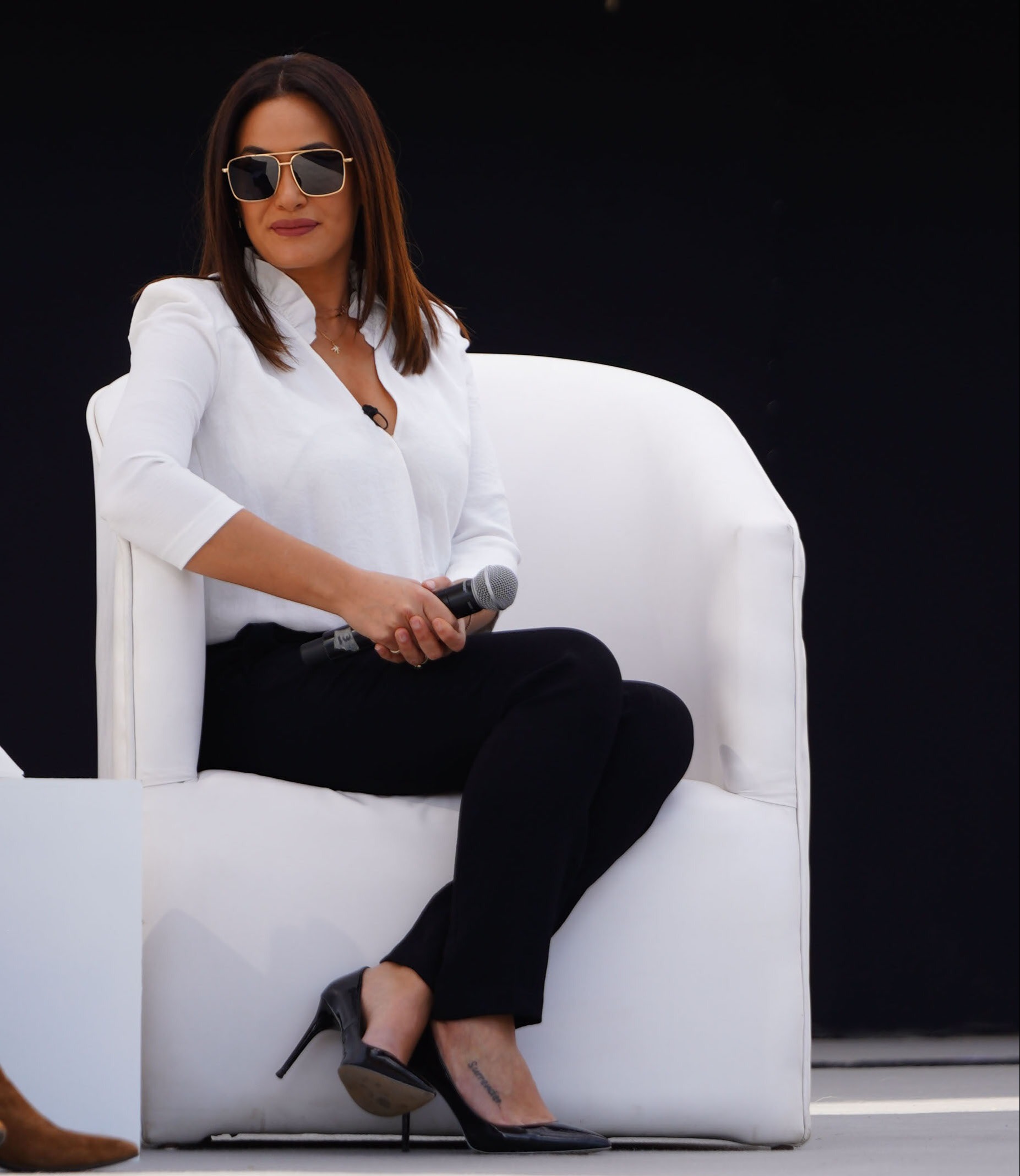 Hend Sabry Speaking at the Because She Created Session at the Cairo International Film Festival