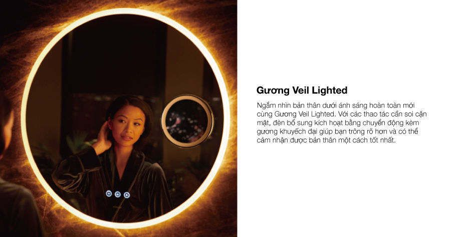 veil Lighting Mirror