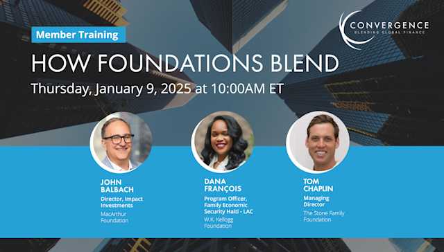 Member Training: How Foundations Blend