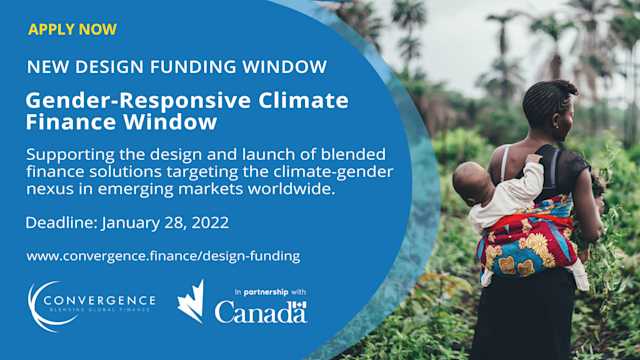 Design Funding Window Launch: Gender-Responsive Climate Finance