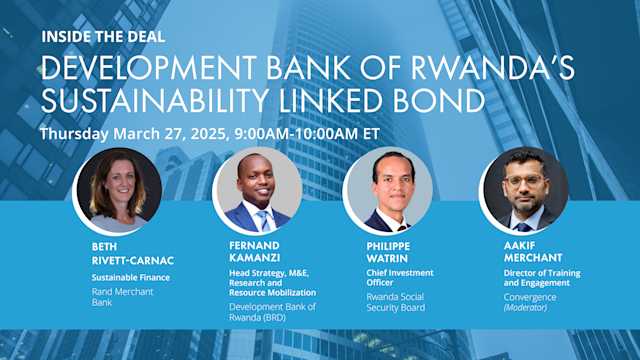 Inside the Deal: Development Bank of Rwanda’s Sustainability Linked Bond
