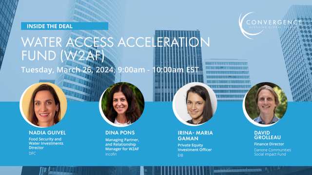 Inside the Deal: Water Access Acceleration Fund (W2AF)