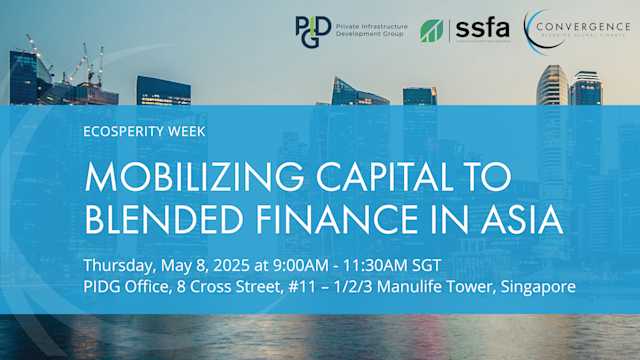 Mobilizing Capital for Blended Finance in Asia