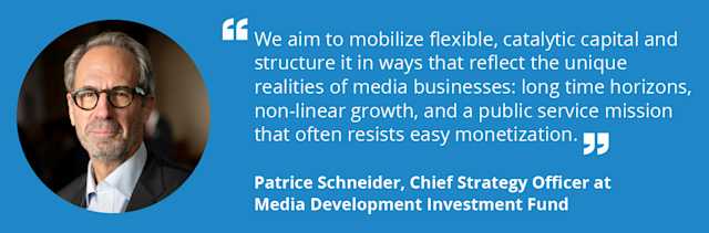 Media Development Investment Fund Member Spotlight with Patrice Schneider