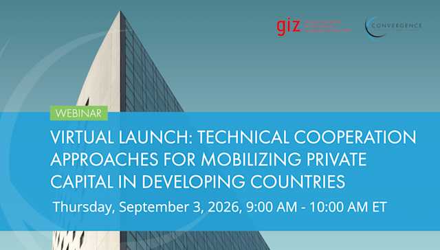 Virtual Launch: Technical Cooperation Approaches for Mobilizing Private Capital in Developing Countries