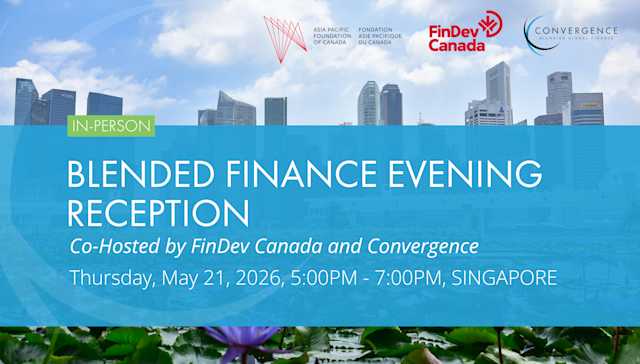 Blended Finance Evening Reception in Singapore