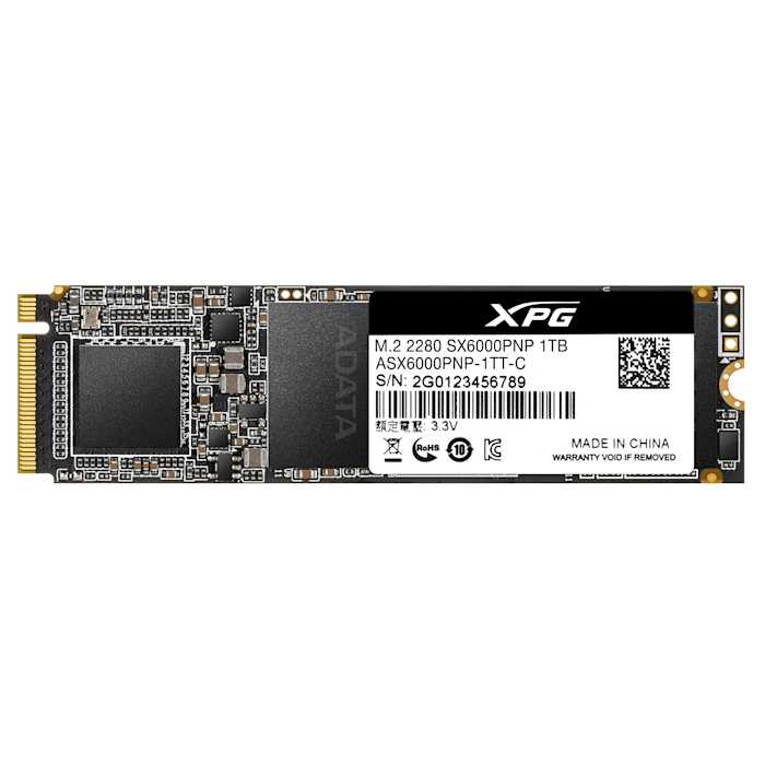 XPG | PCI Express(NVMe) M.2 (Type 2280)接続 3D TLC NANDフラッシュ SSD XPG SX6000 Pro