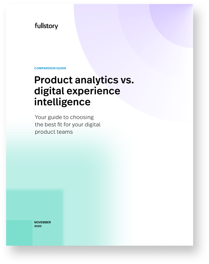 Comparison guide: Product analytics and digital experience intelligence