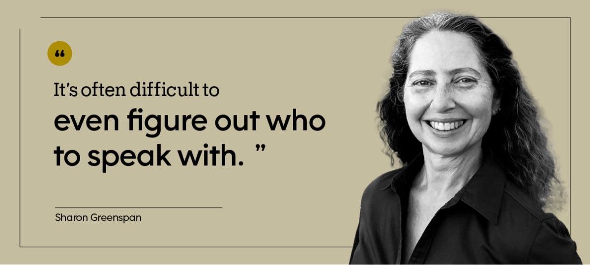 Sharon Greenspan is pictured in a headshot.