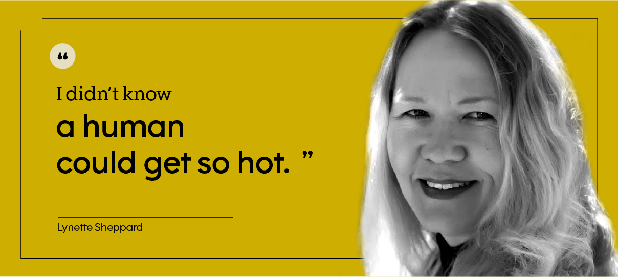 This is a headshot of Lynette Sheppard, outdoors.