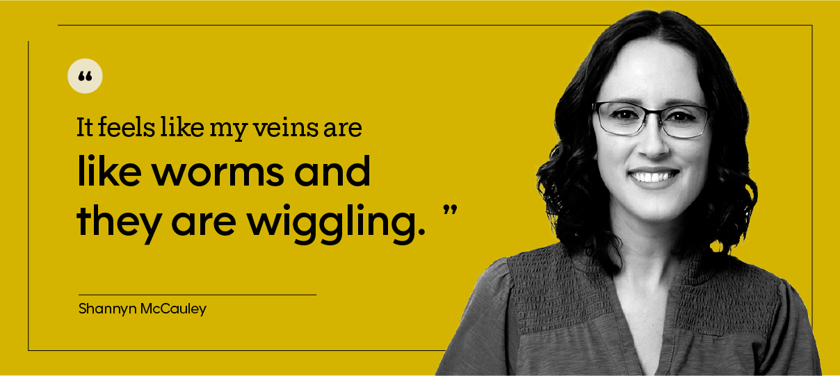 Headshot of Shannyn McCauley, indoors.