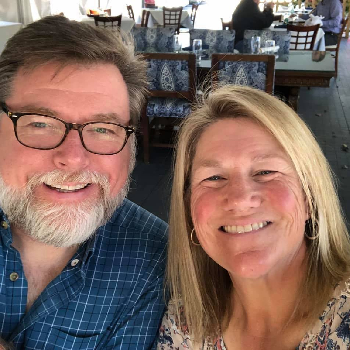 Aimee Monarch is pictured with her husband, Tom Monarch.