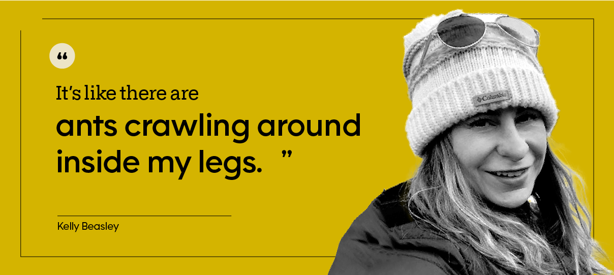 Selfie of Kelly Beasley wearing a green top.