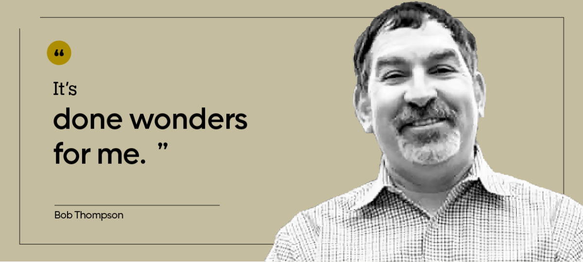 Bob Thompson is pictured in a headshot.