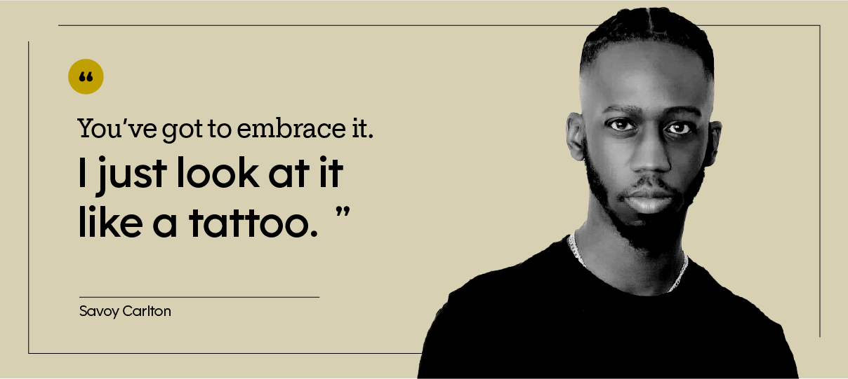 Savoy Carlton is pictured in a headshot.