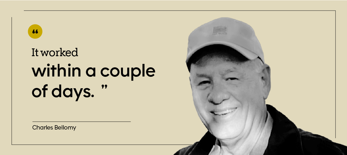 Charles Bellomy is pictured.