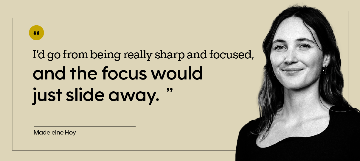 Madeleine Hoy is pictured.