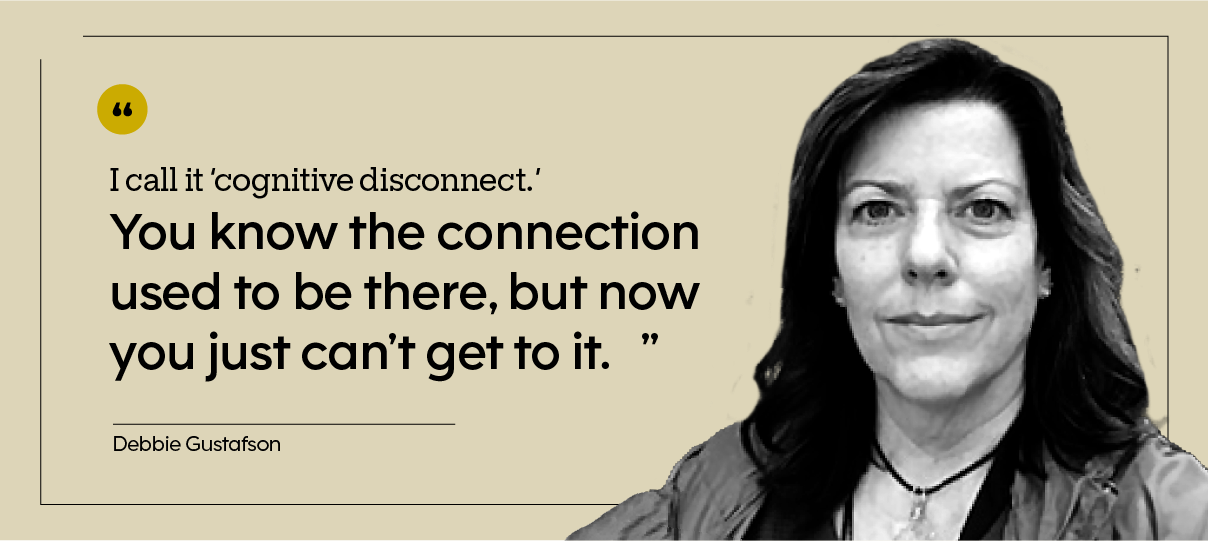 Debbie Gustafson is pictured.