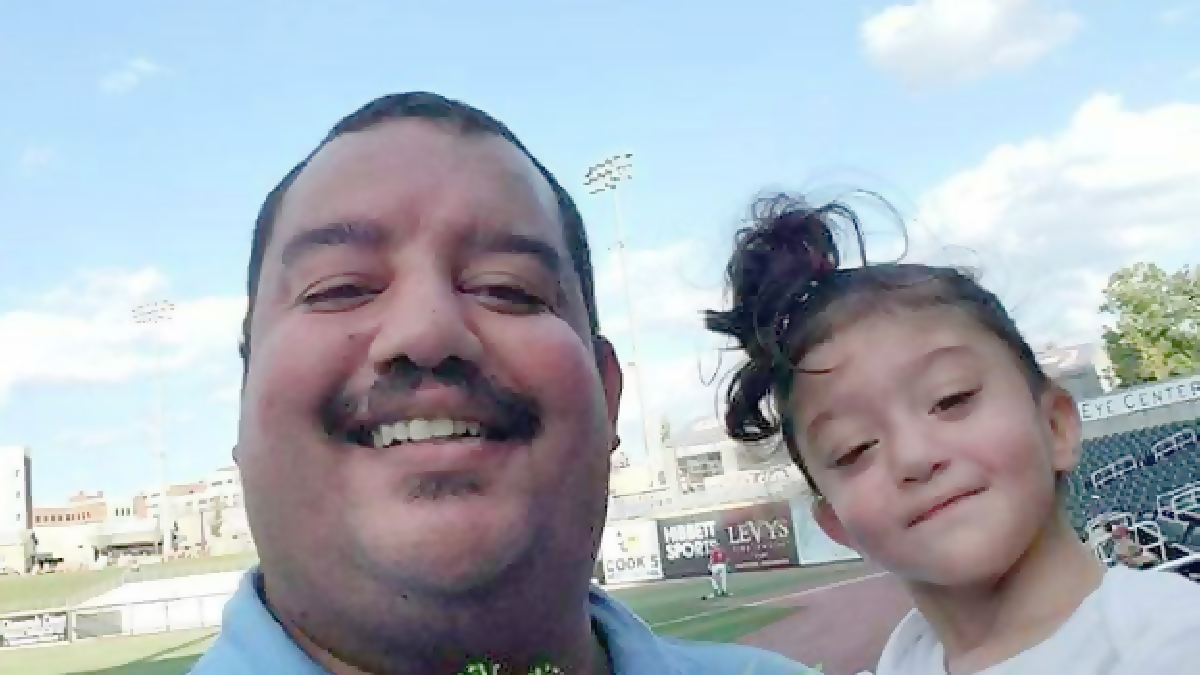 Christopher Lanphere is pictured in a snapshot, holding his 2-year-old daughter, Haleigh, who died in 2016.