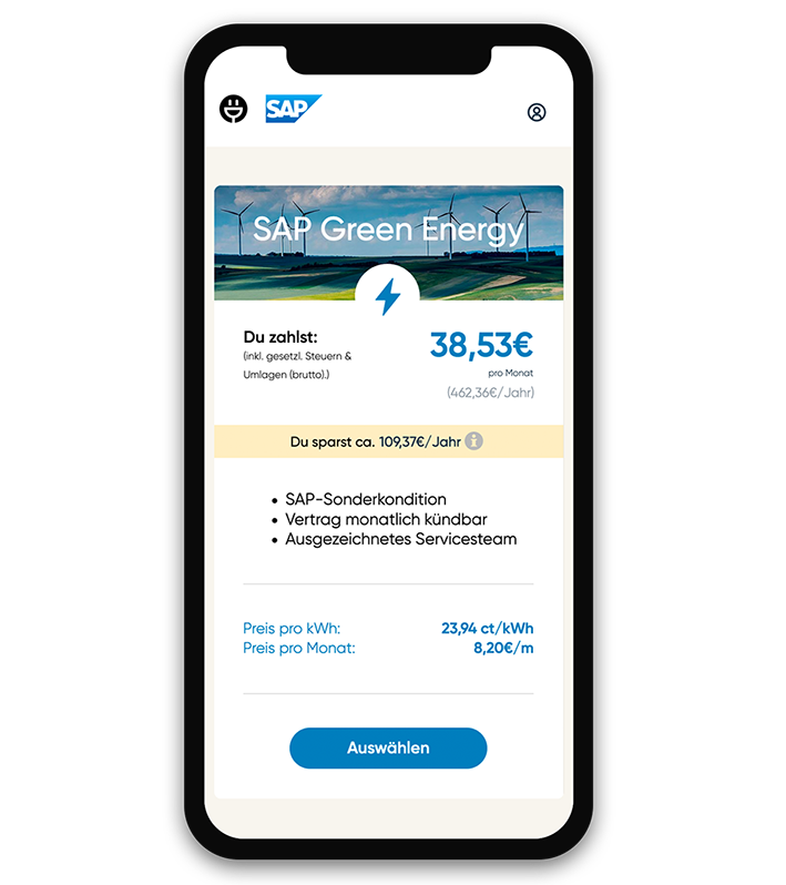 SAP Phone SAP Content Section 1 a) Deine Vorteile als SAP Mitarbeiter