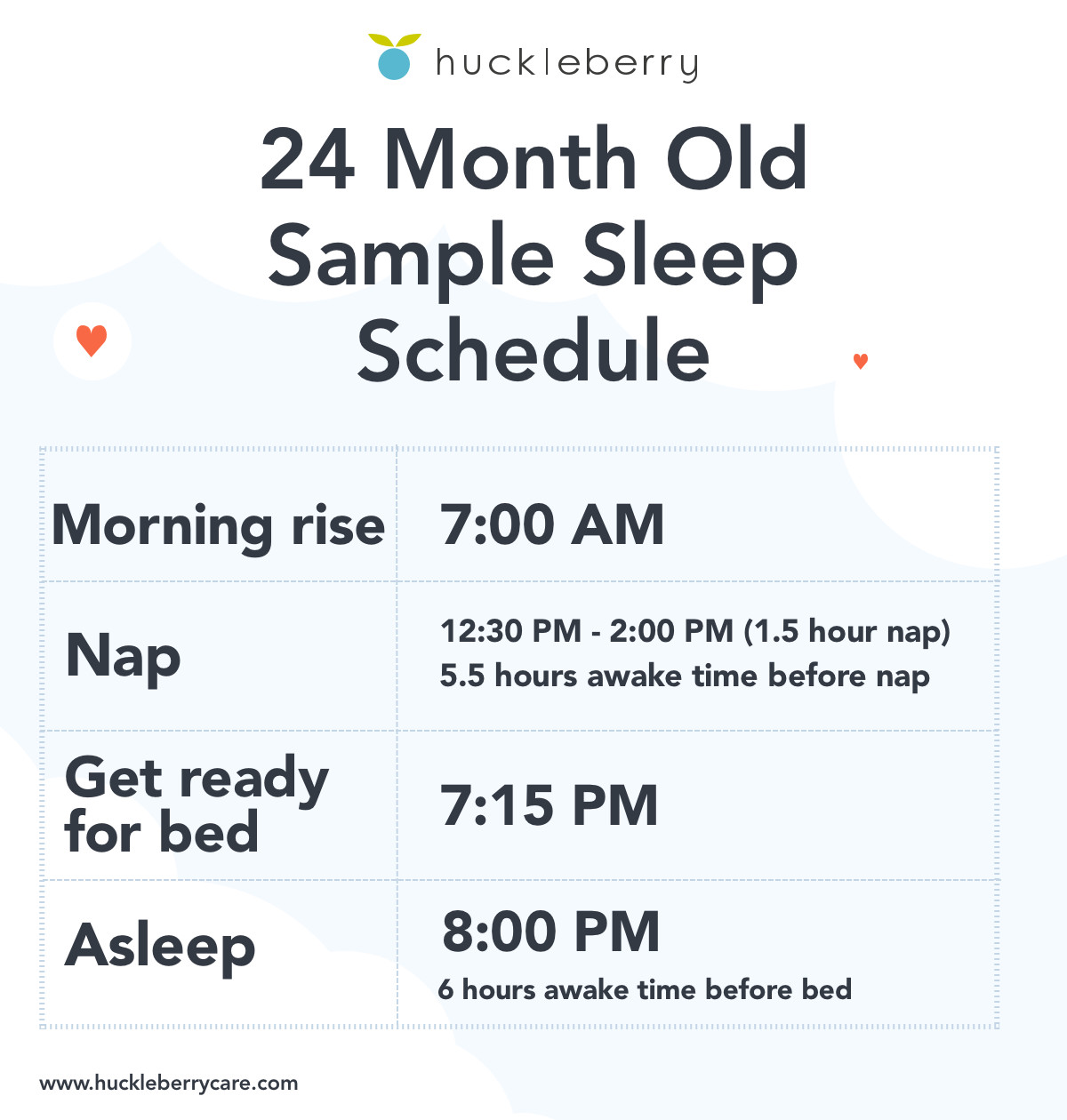 24 month old sleep schedule sample