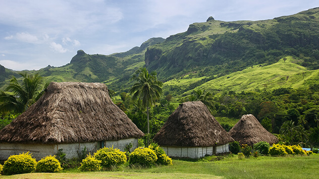 Traditionelle Häuser auf Fidschi