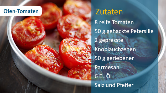 Geschmorte Tomaten aus dem Ofen