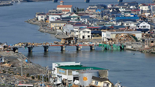 270 Kilometer nördlich von Tokio wurde Ishinomaki von der Tsunami-Welle schwer getroffen.
