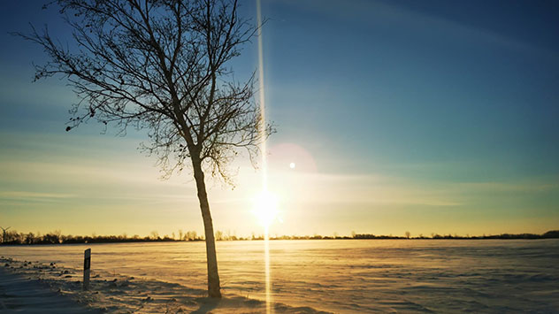 © Oliver Springer via WetterMelder Deutschland Sonne am Horizont