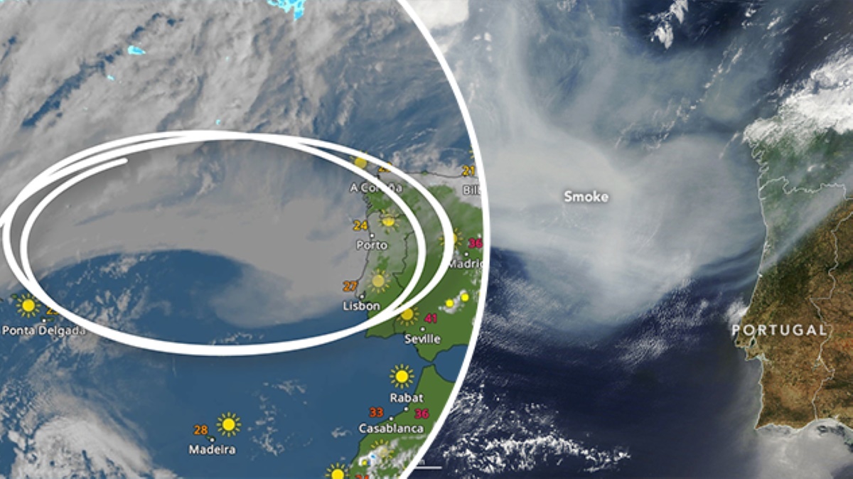 Visible On Weatherradar Canadian Wildfire Smoke Reaches Europe