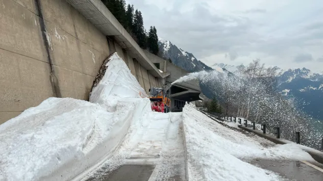 Schneeräumung am Gotthard